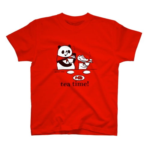 中国茶タイム　パンダのおはなし Regular Fit T-Shirt
