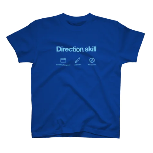 【水色】Direction skill Regular Fit T-Shirt