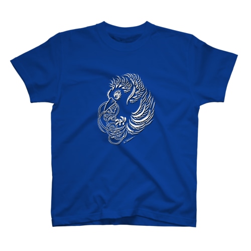 舞う鳥レリーフ風 Regular Fit T-Shirt