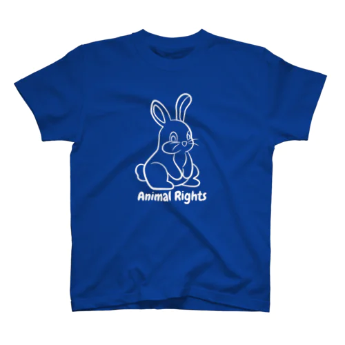 アニマルライツうさちゃん（白） Regular Fit T-Shirt