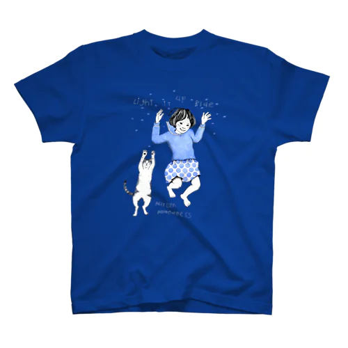 Light it up Blue「Love your own jump!」ダークカラー Regular Fit T-Shirt