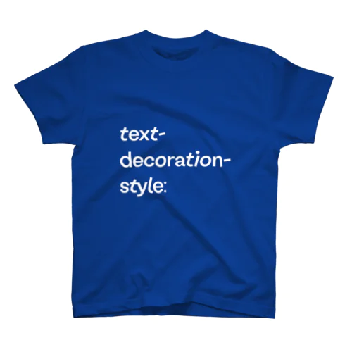 text-decoration-style: Regular Fit T-Shirt