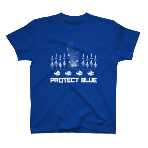 Protect blue スタンダードTシャツ