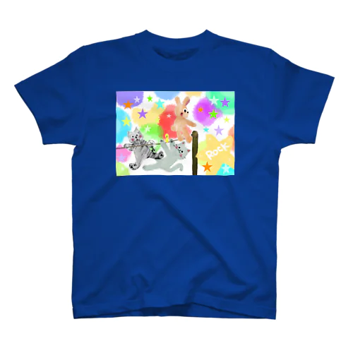 ゆめかわアニマル:星【犬猫鳥兎】 Regular Fit T-Shirt