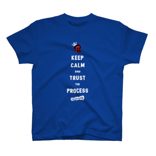 TRUST THE PROCESS -white- Regular Fit T-Shirt