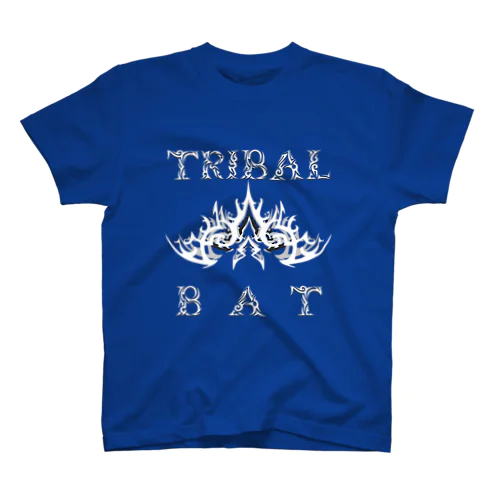 TRIBAL☆BAT LAYERED WHT Regular Fit T-Shirt