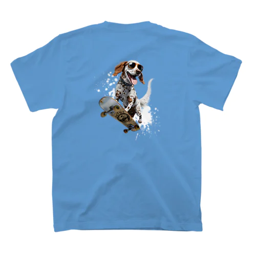 スケボー犬のおでかけ！skateboarding dog スタンダードTシャツ