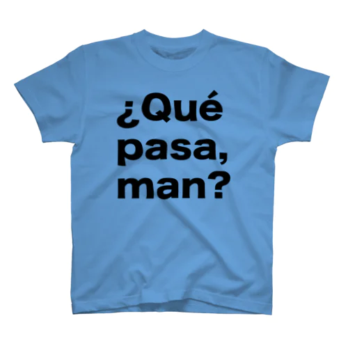 ¿Qué pasa,man?（ケパサメン）黒文字 スタンダードTシャツ