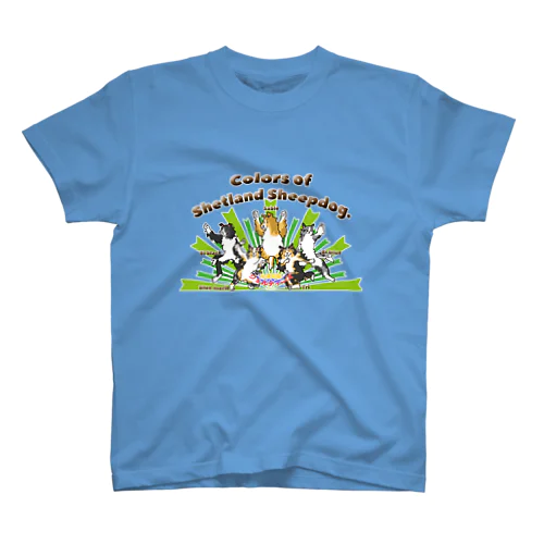 Colors of Shetland sheepdog　日本語ロゴVer. Regular Fit T-Shirt