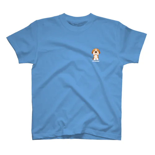 はにかみビーグル chibicco (白文字) スタンダードTシャツ