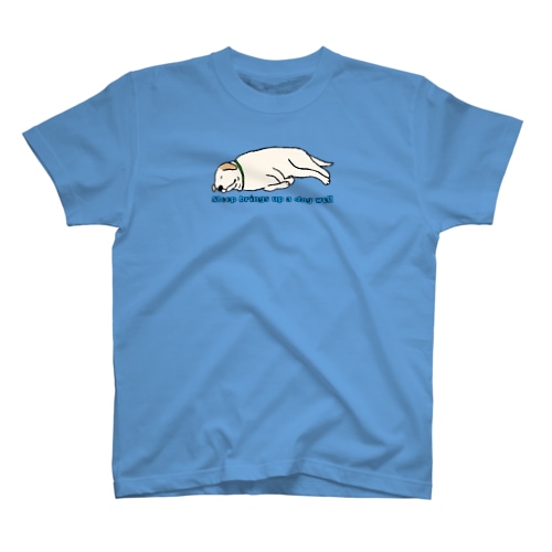 寝る犬は育ちすぎる？ Regular Fit T-Shirt