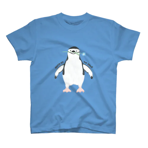 ネモフィラとヒゲペンギン Regular Fit T-Shirt