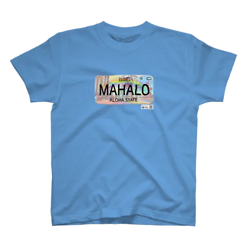 ハワイナンバープレートアート・MAHALOちゃん Regular Fit T-Shirt