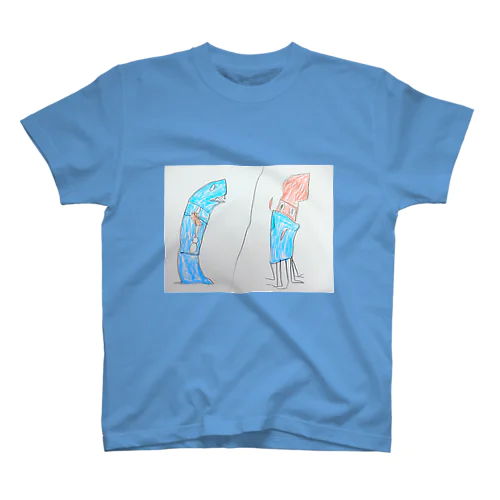 イカくんとマッコウくん〈ダイオウイカ・マッコウクジラ〉 Regular Fit T-Shirt