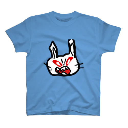 怒りウサギ(肌付き) Regular Fit T-Shirt