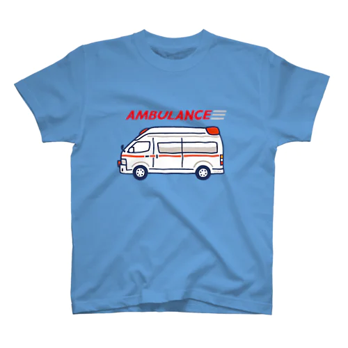 救急車　AMBULANCE スタンダードTシャツ