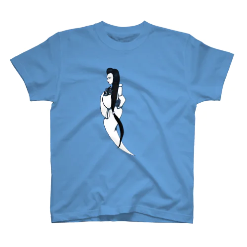 キジトラ猫と美女幽霊 Tシャツ Regular Fit T-Shirt