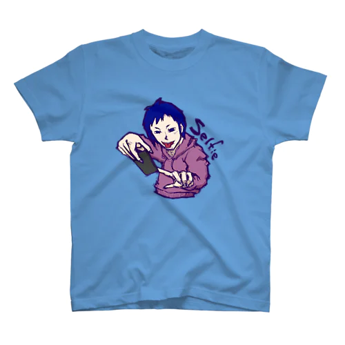 自撮り(カラー) Regular Fit T-Shirt