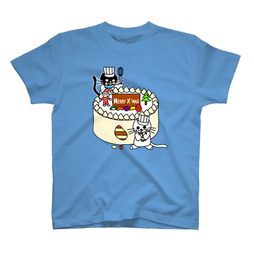 たまとクロとクリスマスケーキ スタンダードTシャツ