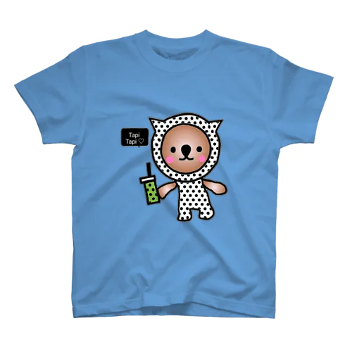 タピオカを愛するくまさんです。 スタンダードTシャツ