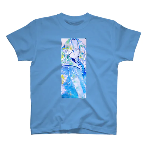 蒼色の人魚(水彩画) Regular Fit T-Shirt