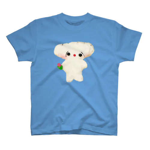 チューリップを持ったぎょーさわくん スタンダードTシャツ