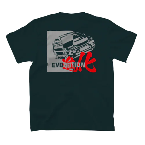 Evolution9-Gray Regular Fit T-Shirt