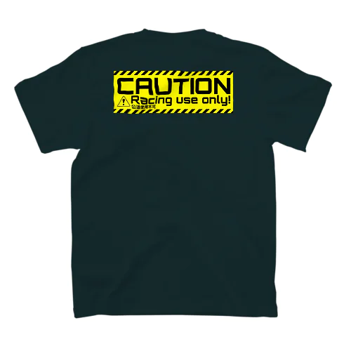 CAUTION：yellow バックプリント スタンダードTシャツ