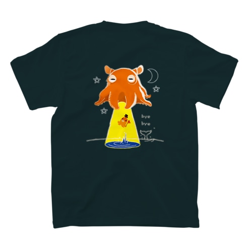 バックプリント　たこさんwinなーとメンダコUFO Regular Fit T-Shirt