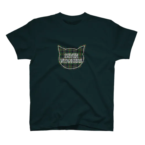 SEVEN NYANDERS ロゴ　タータンチェックGreen スタンダードTシャツ