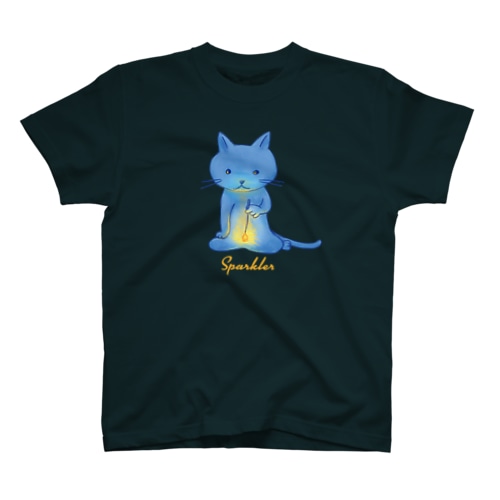 線香花火(猫) Regular Fit T-Shirt