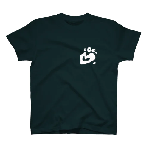 DOGERS。白文字。両面 スタンダードTシャツ