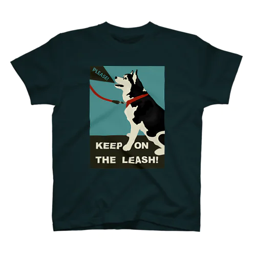 KEEP ON THE LEASH! (Melancholic blue) スタンダードTシャツ