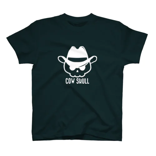 COW SKULL テンガロンハットドクロ ホワイト スタンダードTシャツ