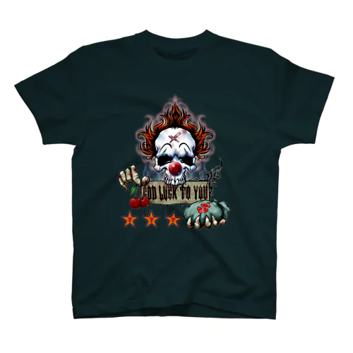 ゾンビピエロ🤡GOD LUCK💀 スタンダードTシャツ