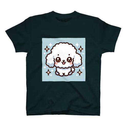 【ステッカー】ふわもこワンコ - にっこりver スタンダードTシャツ