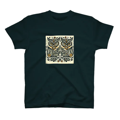 Symmetrical Owls Regular Fit T-Shirt