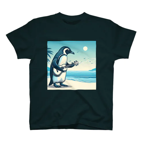 Penguinとウクレレ スタンダードTシャツ