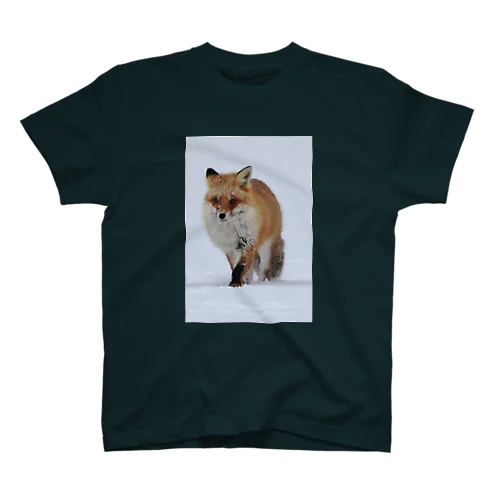 【#北海道の可愛い動物】サロベツのキタキツネ Regular Fit T-Shirt
