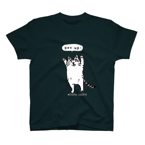 たちあがるねこ スタンダードTシャツ