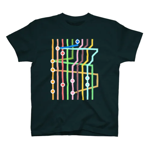 Git Stripe スタンダードTシャツ