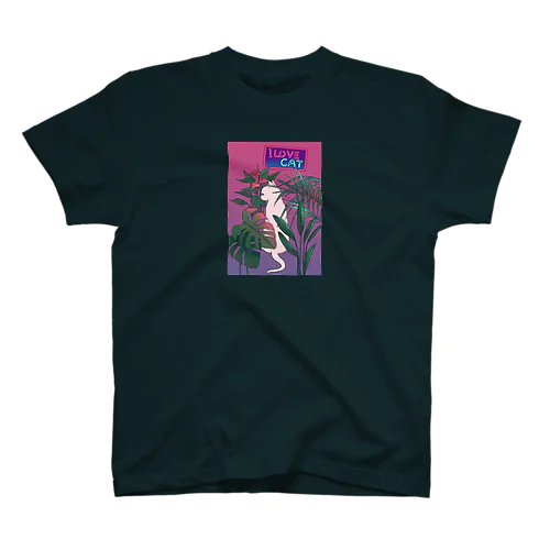 SUMMER猫ちゃんmidnight ver Regular Fit T-Shirt