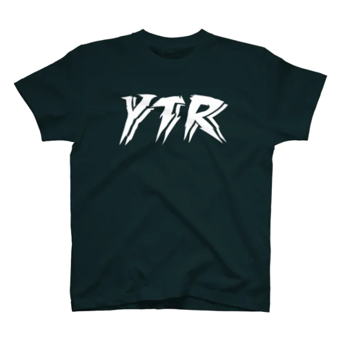 YATERI classic white letter スタンダードTシャツ