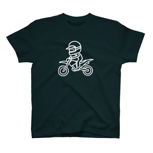 泥まみれ(人とバイクだけ) スタンダードTシャツ