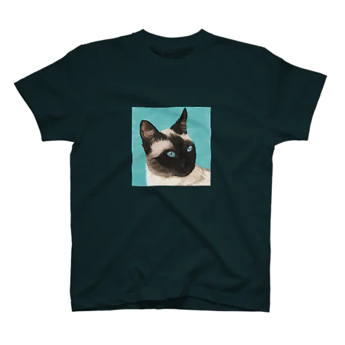 アクアマリンの瞳のシャム猫 Regular Fit T-Shirt
