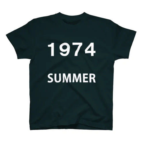 1974白い夏Tシャツ スタンダードTシャツ