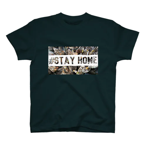 #stay home カモ柄 Regular Fit T-Shirt