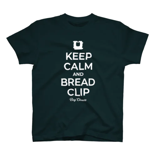 KEEP CALM AND BREAD CLIP [ホワイト] Regular Fit T-Shirt