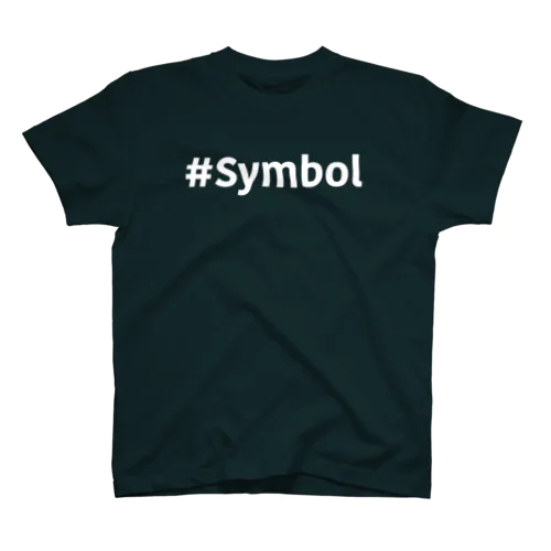 #Symbol(NEM/XYM)白色 Regular Fit T-Shirt