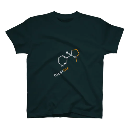 ニコチン(タバコ)化学式 スタンダードTシャツ